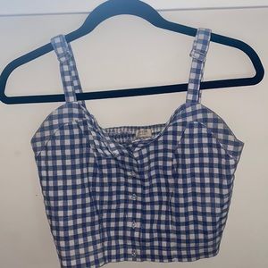 Brandy Melville/John Galt Plaid Tank Top